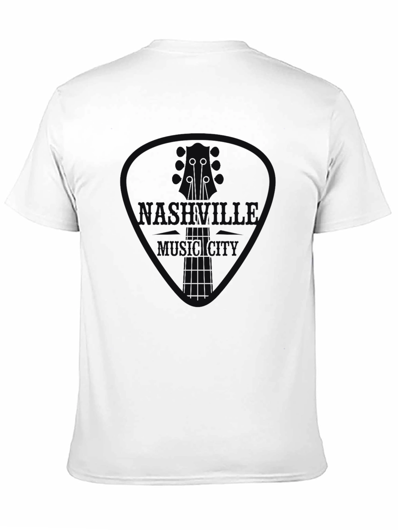 Nashville Music City Guitar Pick Graphic Tee