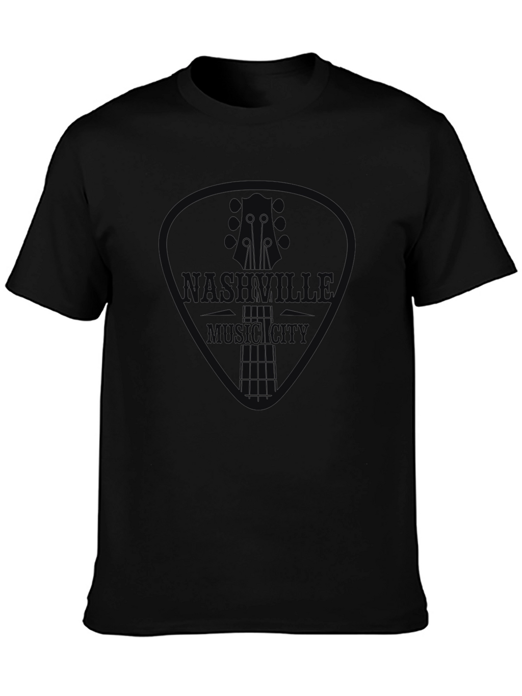 Nashville Music City Guitar Pick Graphic Tee
