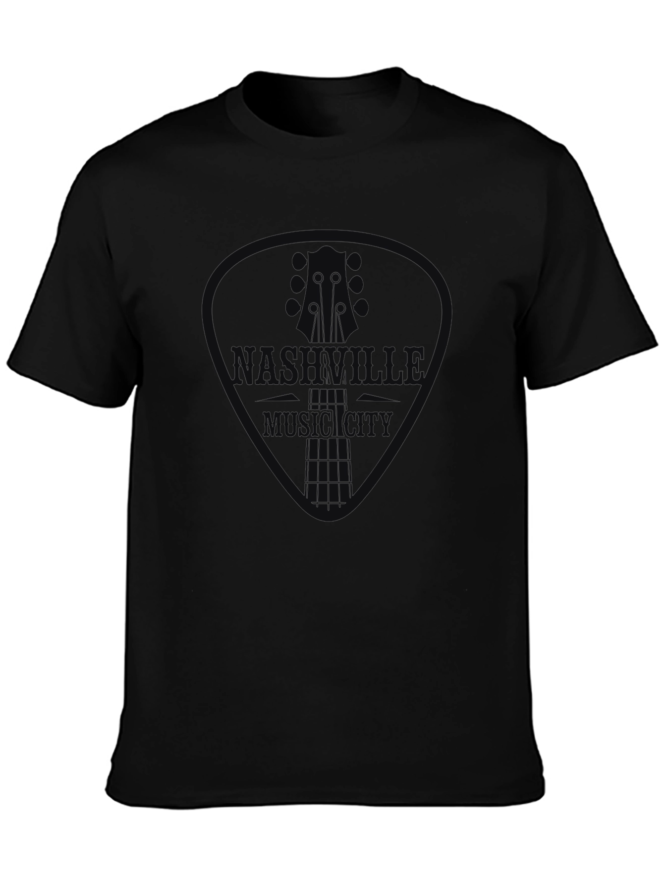 Nashville Music City Guitar Pick Graphic Tee