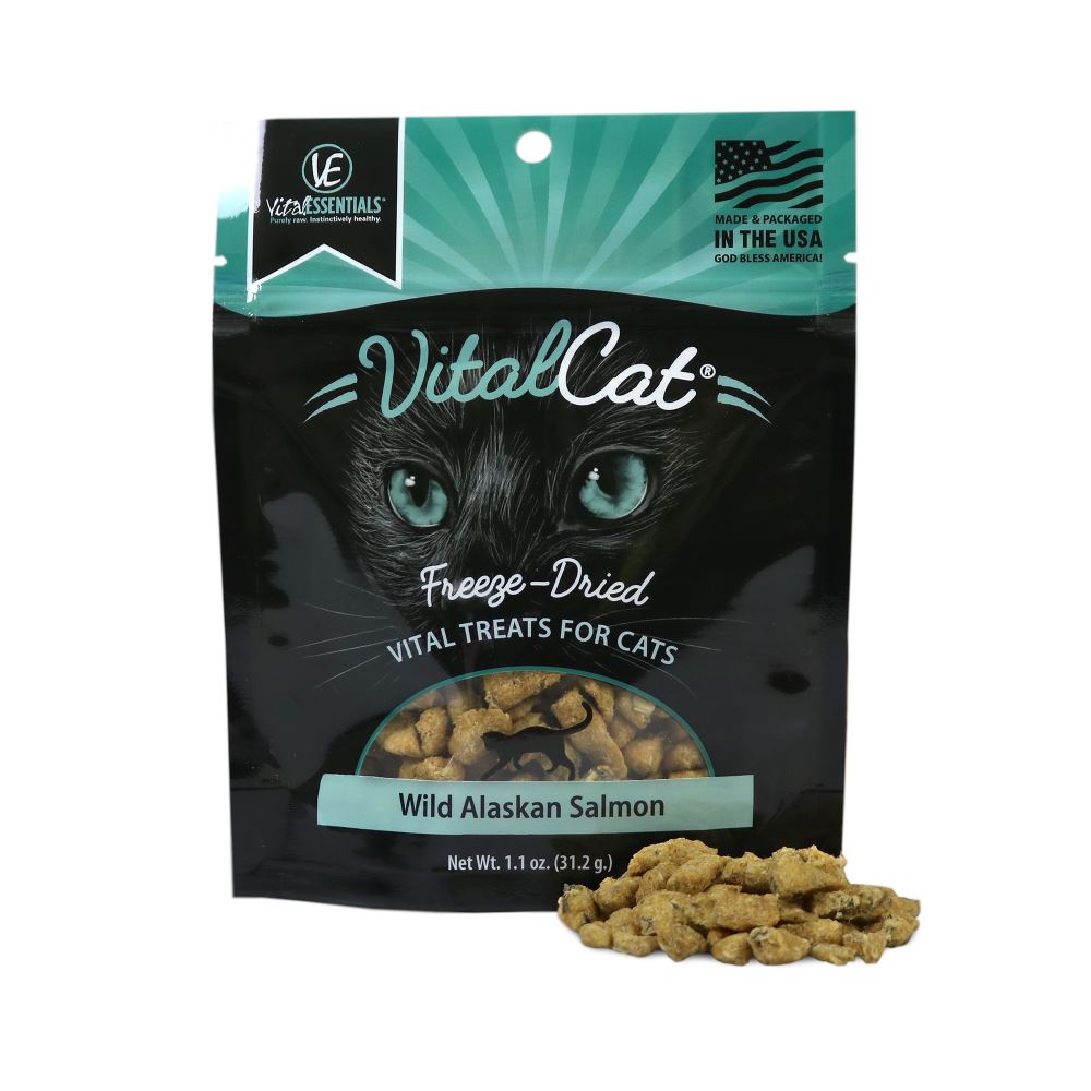 Vital Essentials Vital Cat Freeze Dried Grain Free Wild Alaskan Salmon Cat Treats