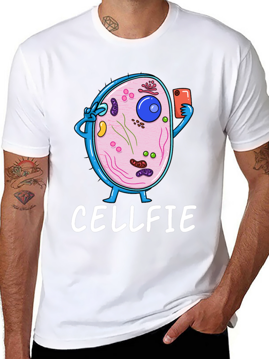 Cellfie Graphic T-Shirt - Biology Humor