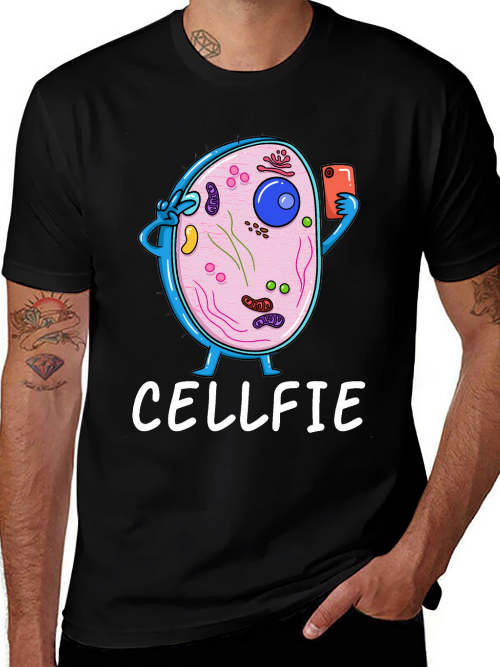 Cellfie Graphic T-Shirt - Biology Humor