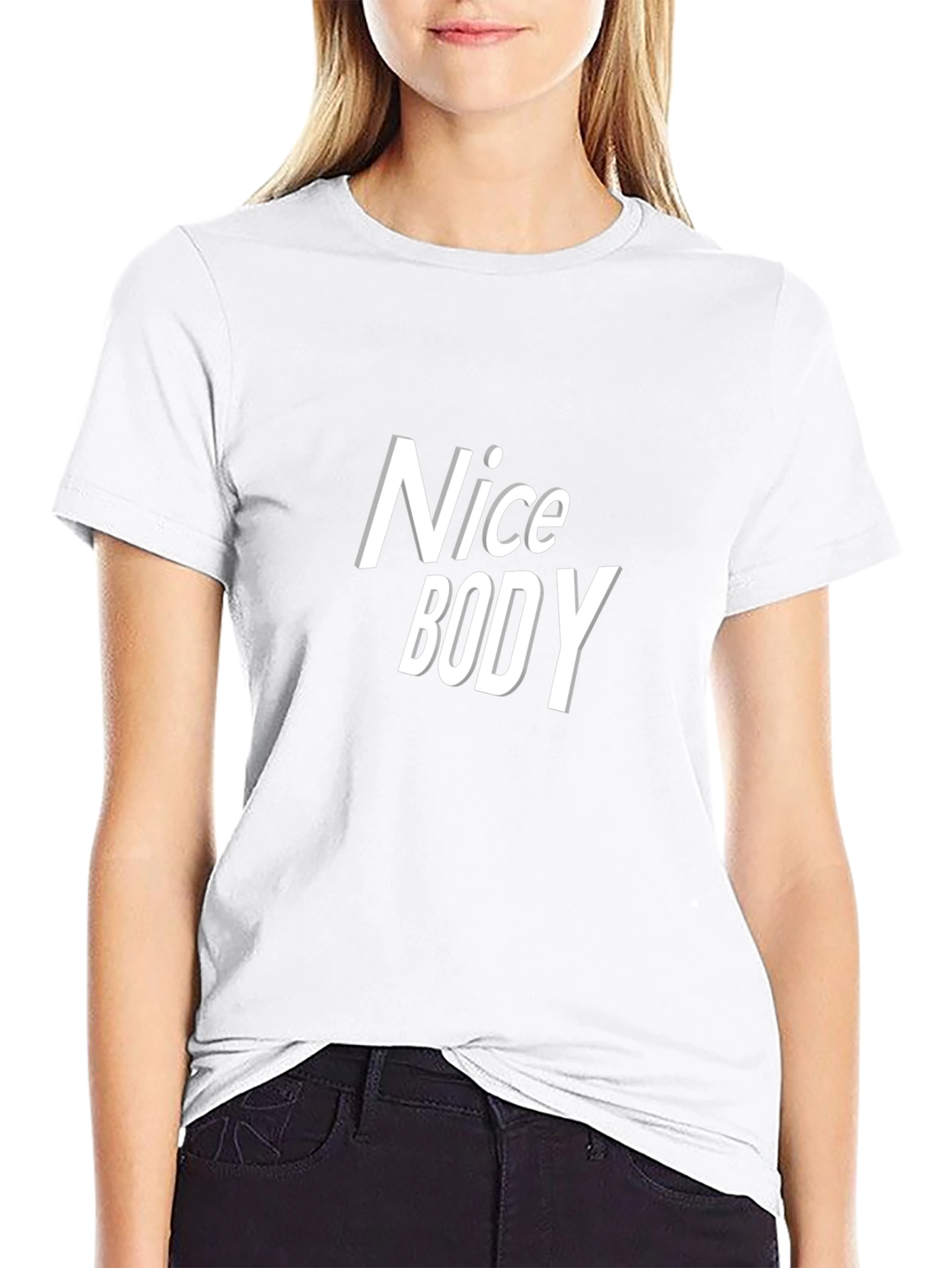 Nice Body Graphic Tee - Trendy T-Shirt
