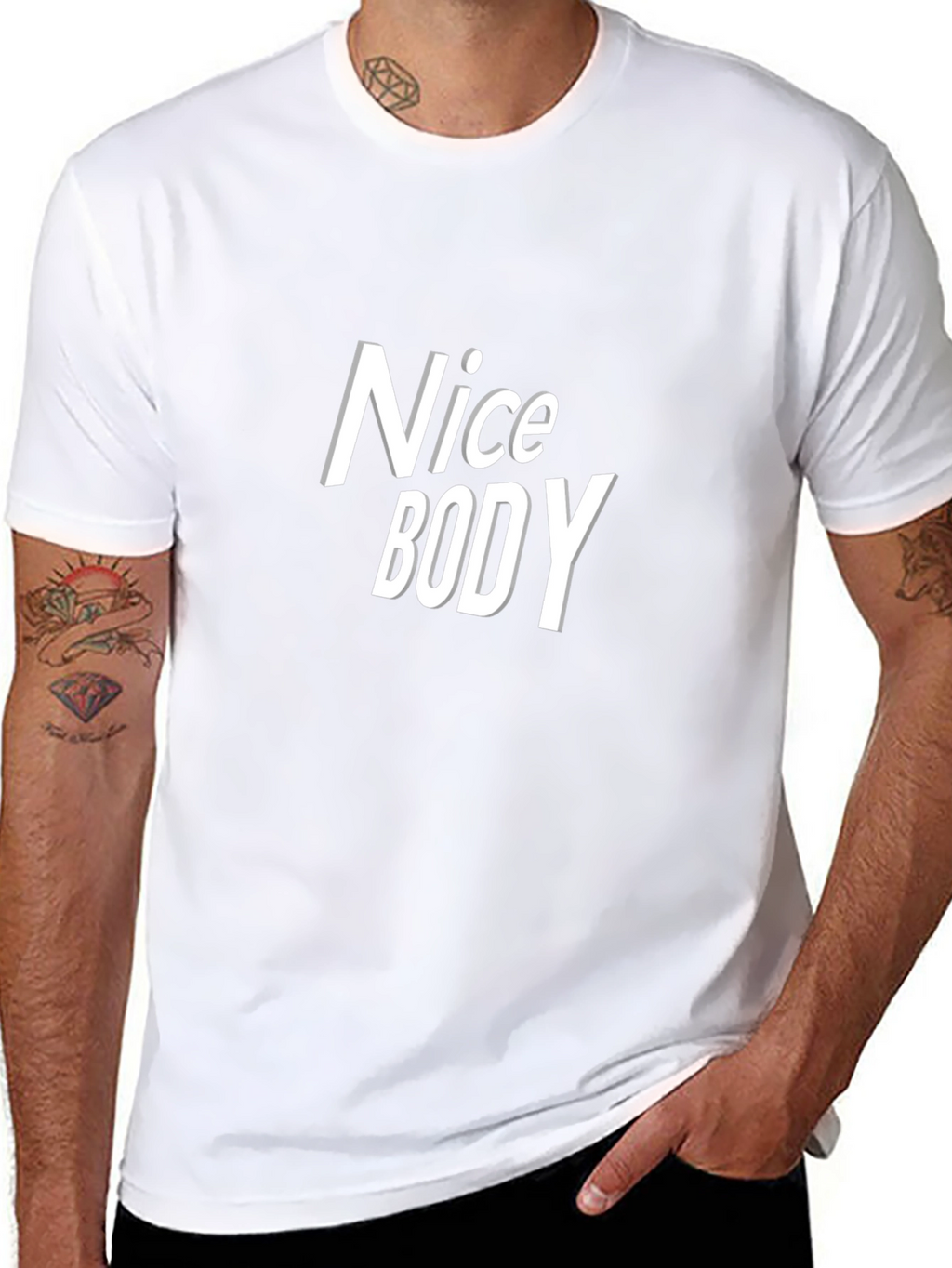 Nice Body Graphic Tee - Trendy T-Shirt