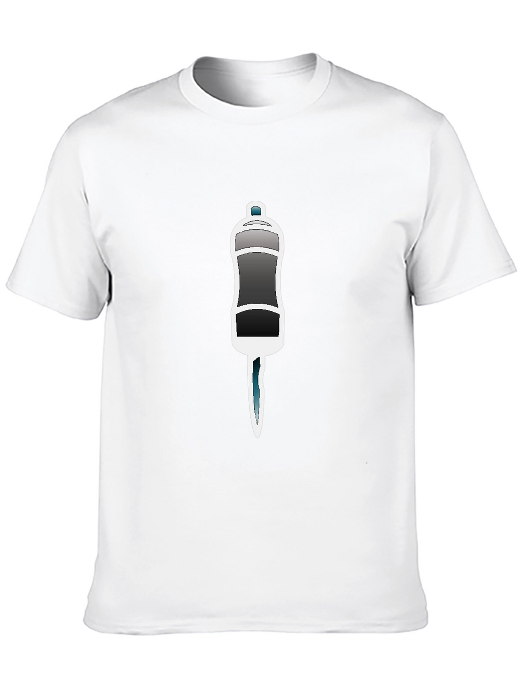 Black T-Shirt with Salt Shaker Graphic