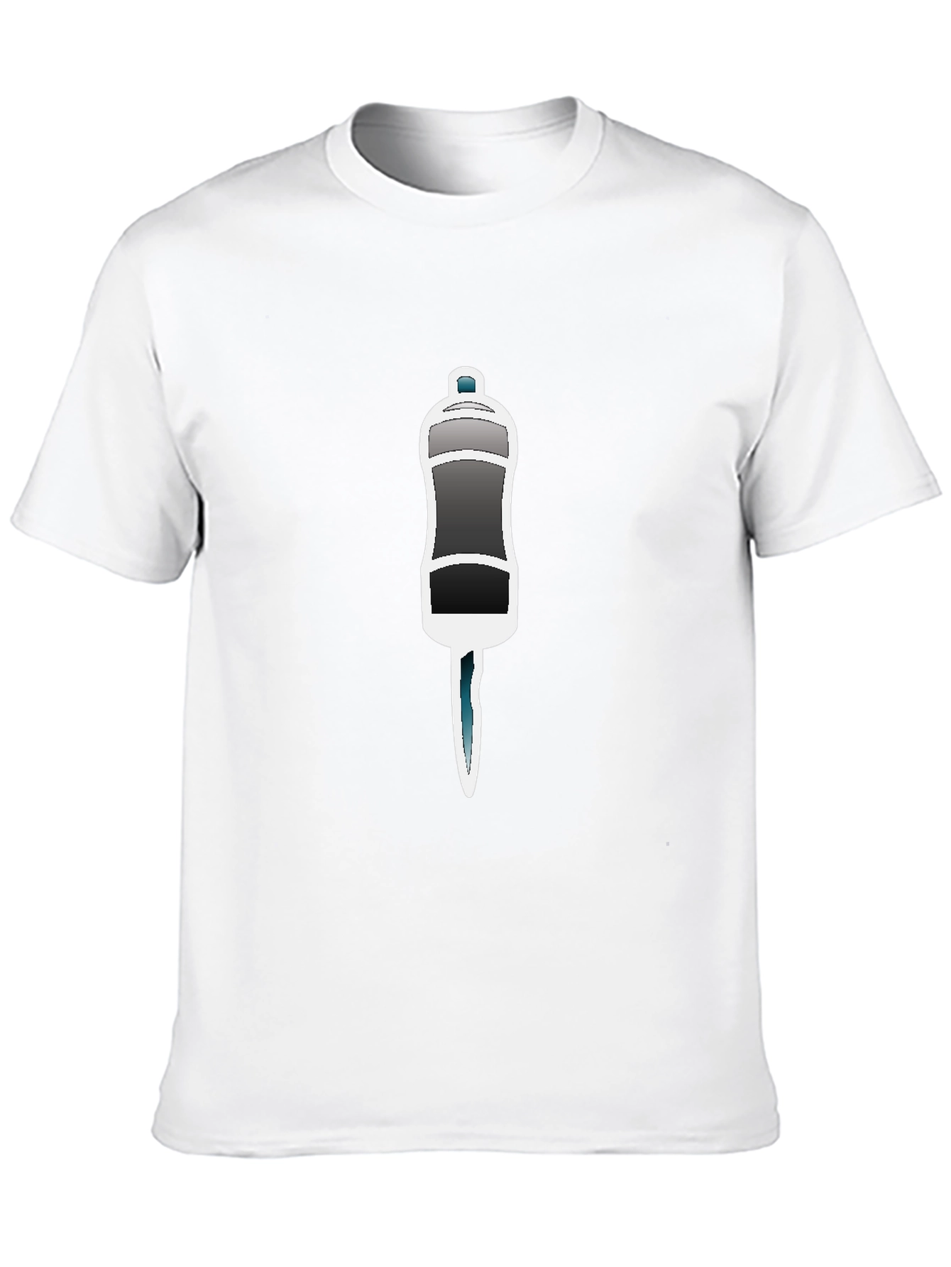 Black T-Shirt with Salt Shaker Graphic