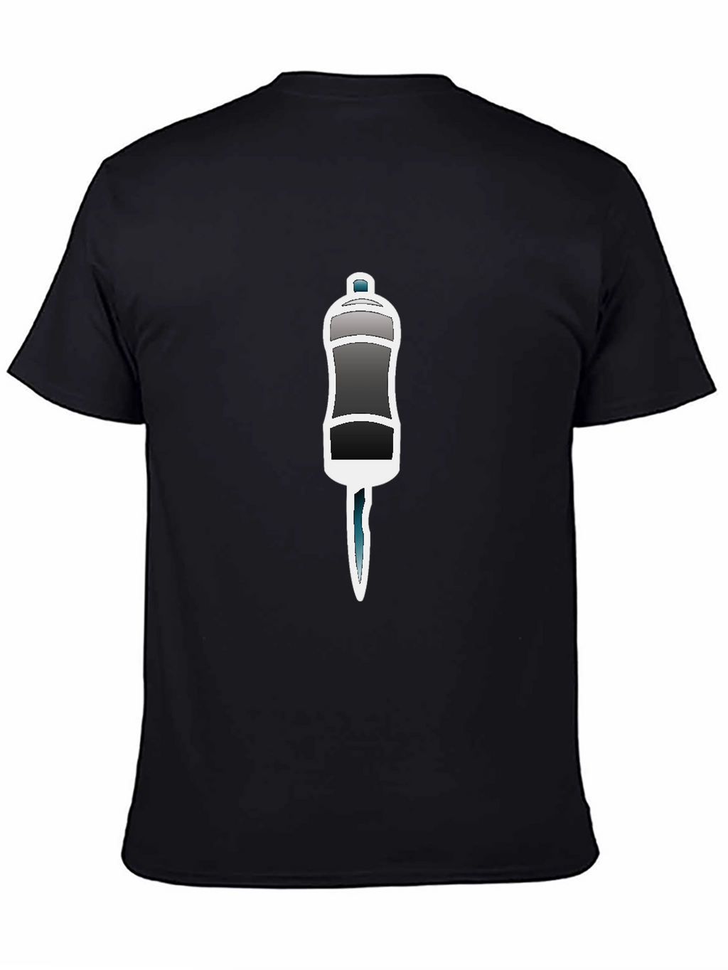 Black T-Shirt with Salt Shaker Graphic