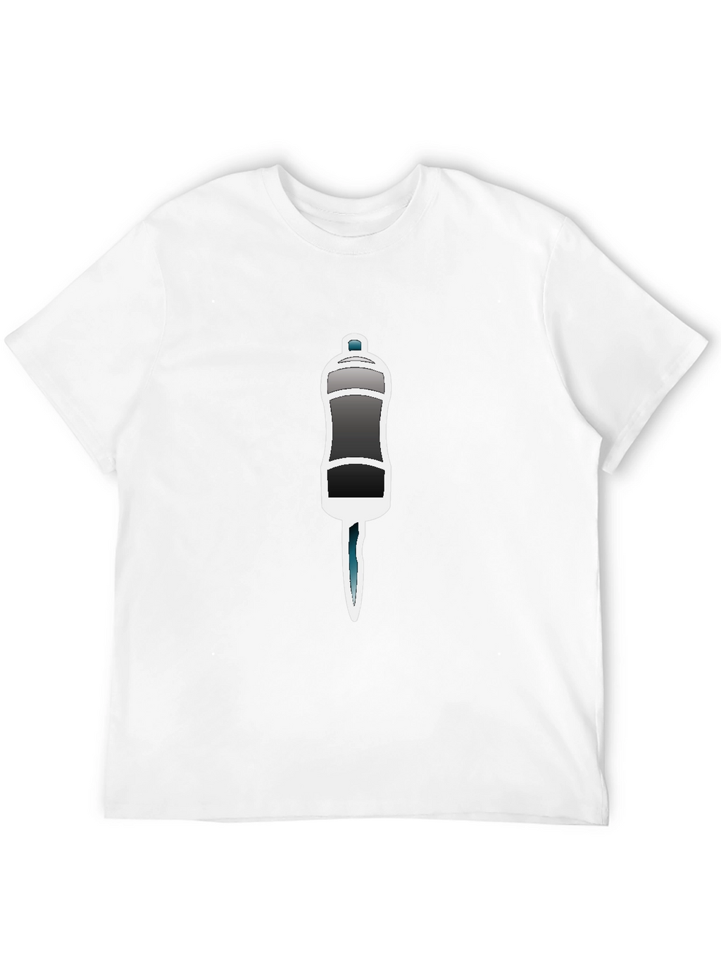 Black T-Shirt with Salt Shaker Graphic