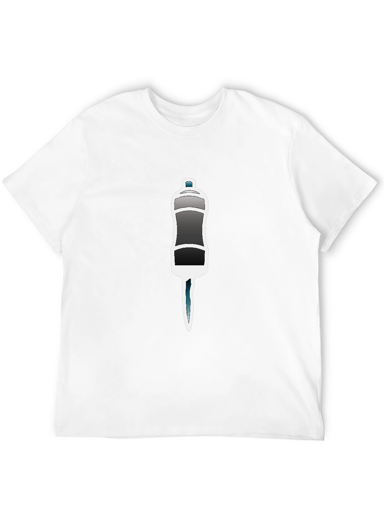 Black T-Shirt with Salt Shaker Graphic