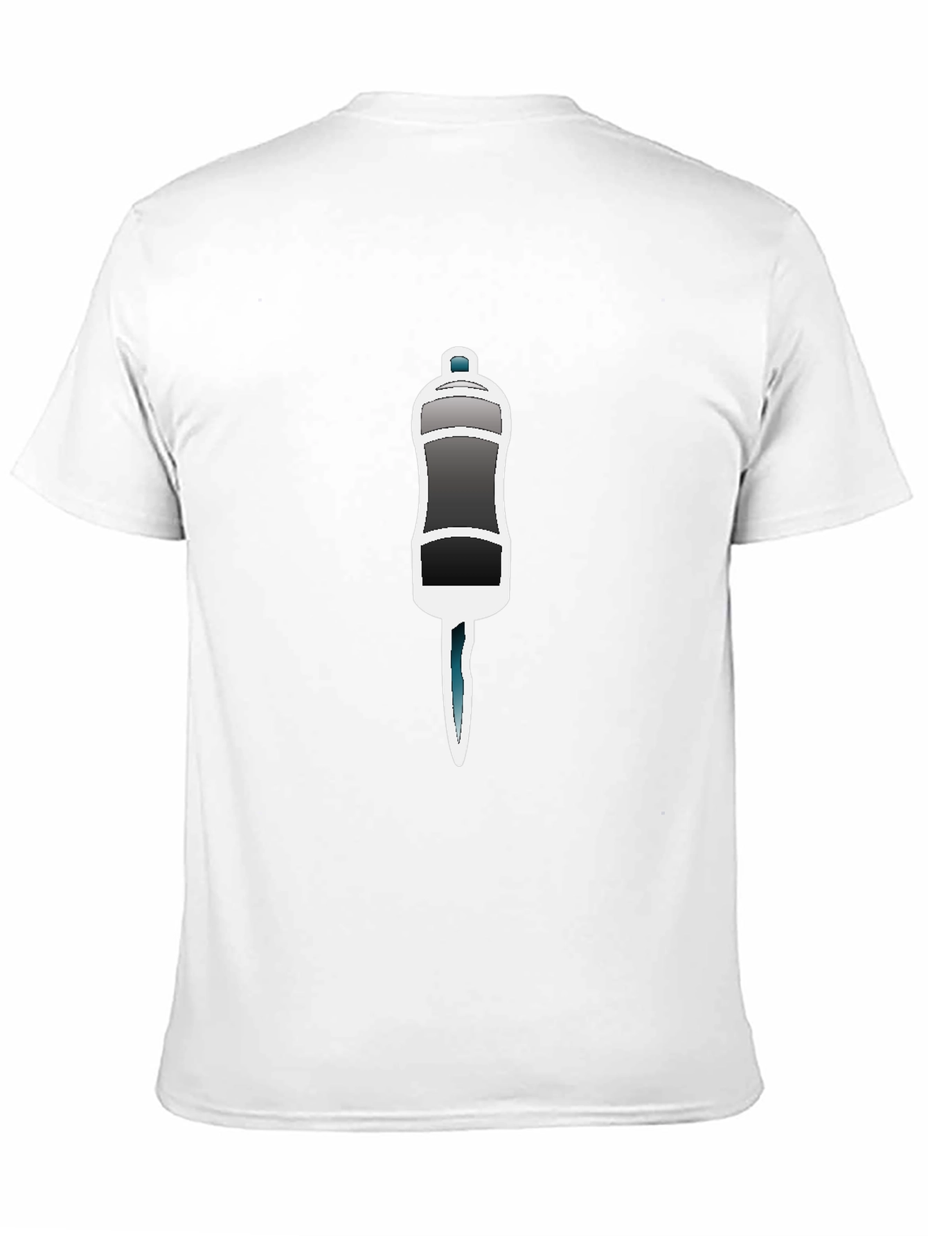 Black T-Shirt with Salt Shaker Graphic