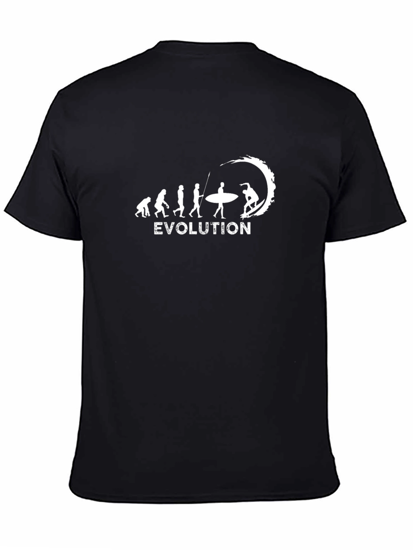 Surfing Evolution Graphic Tee - Black