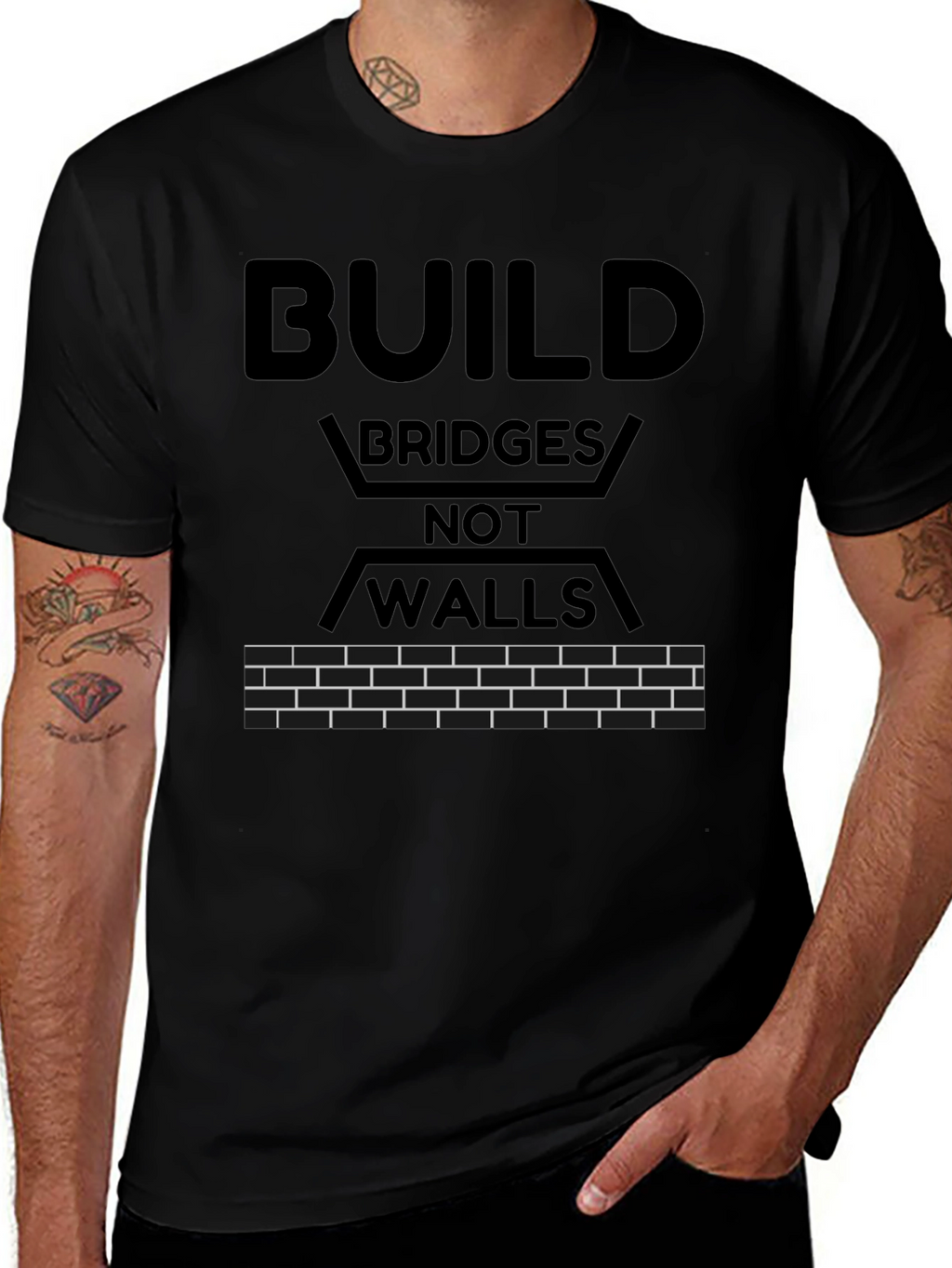 Build Bridges T-Shirt - Political Statement Tee