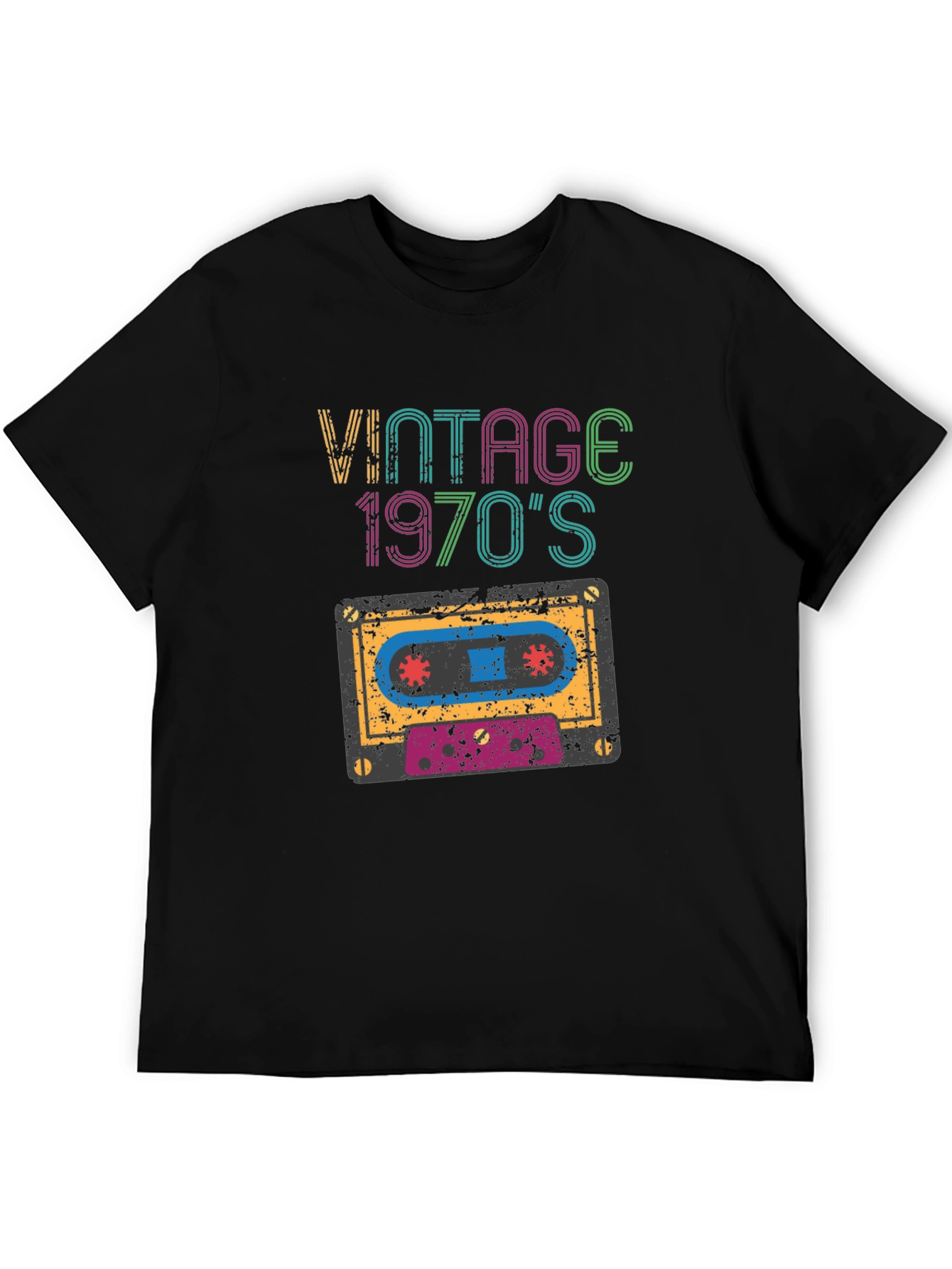 Vintage 1970s Cassette Tape Graphic T-Shirt