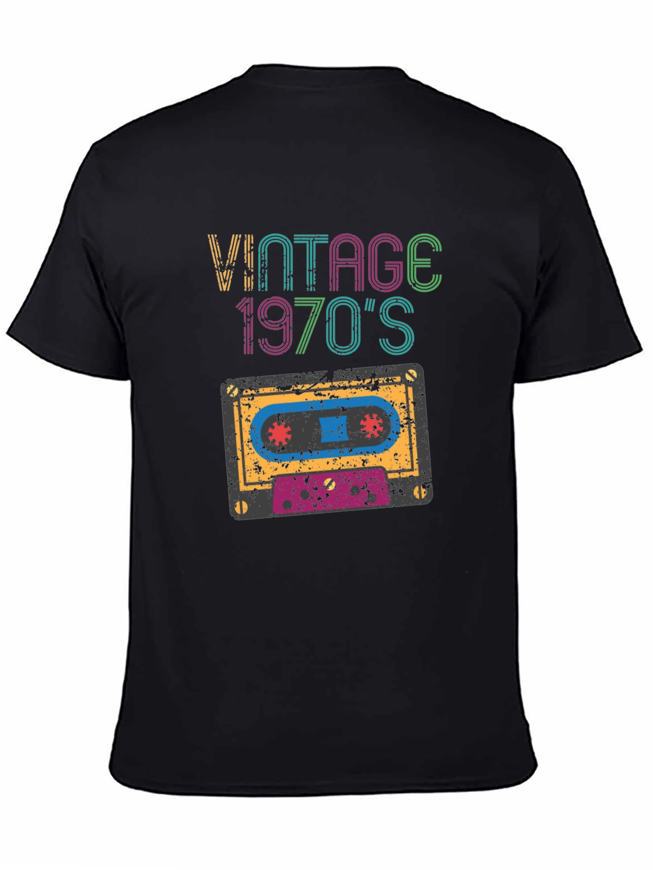 Vintage 1970s Cassette Tape Graphic T-Shirt