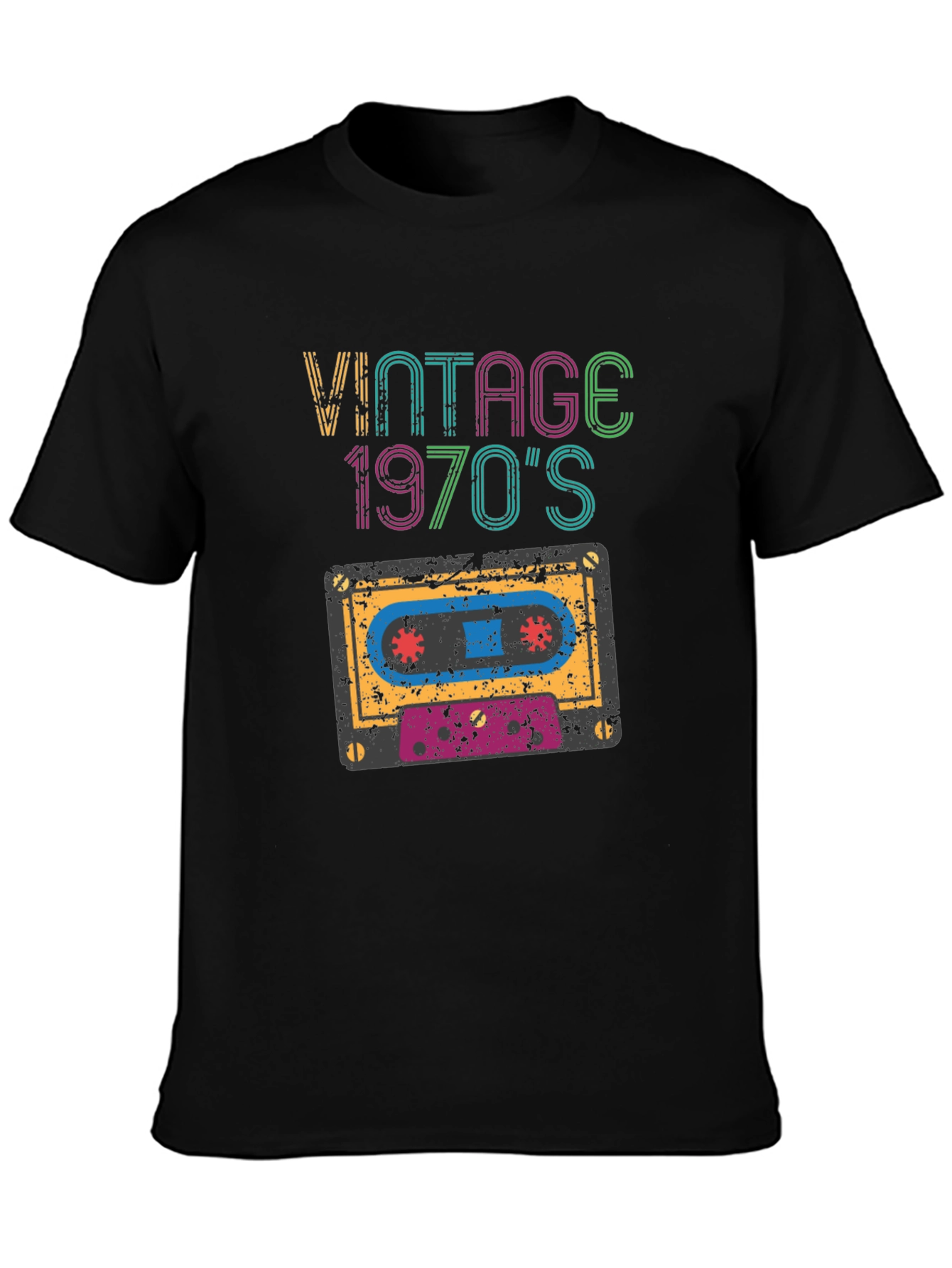 Vintage 1970s Cassette Tape Graphic T-Shirt