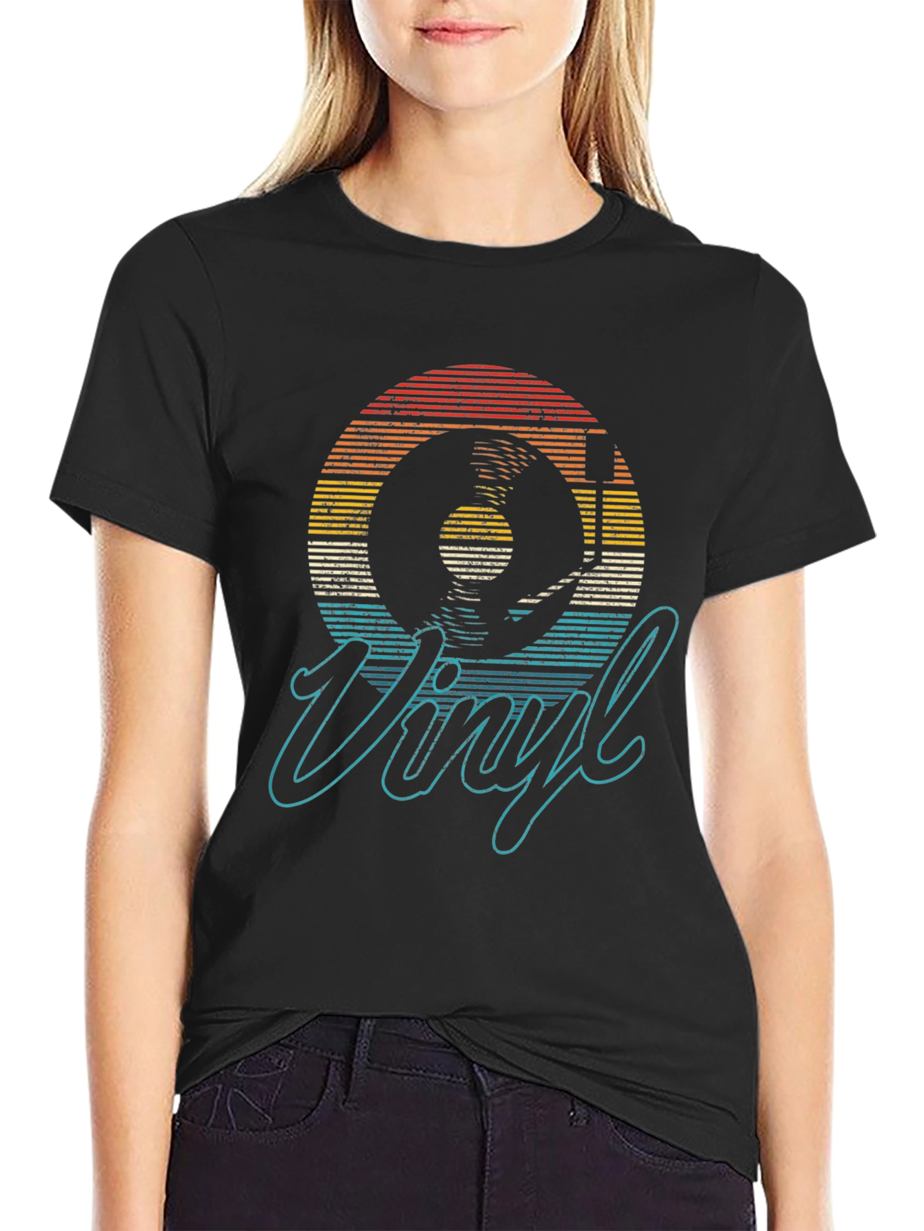 Retro Vinyl Record Graphic Tee