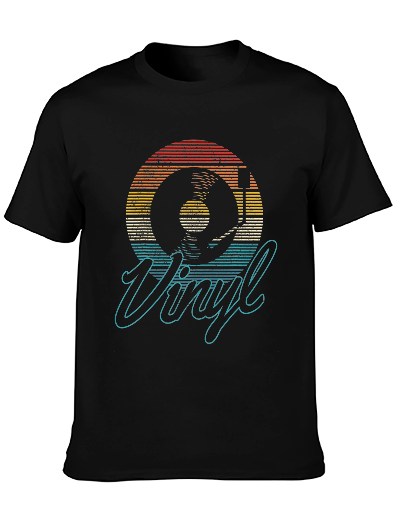 Retro Vinyl Record Graphic Tee