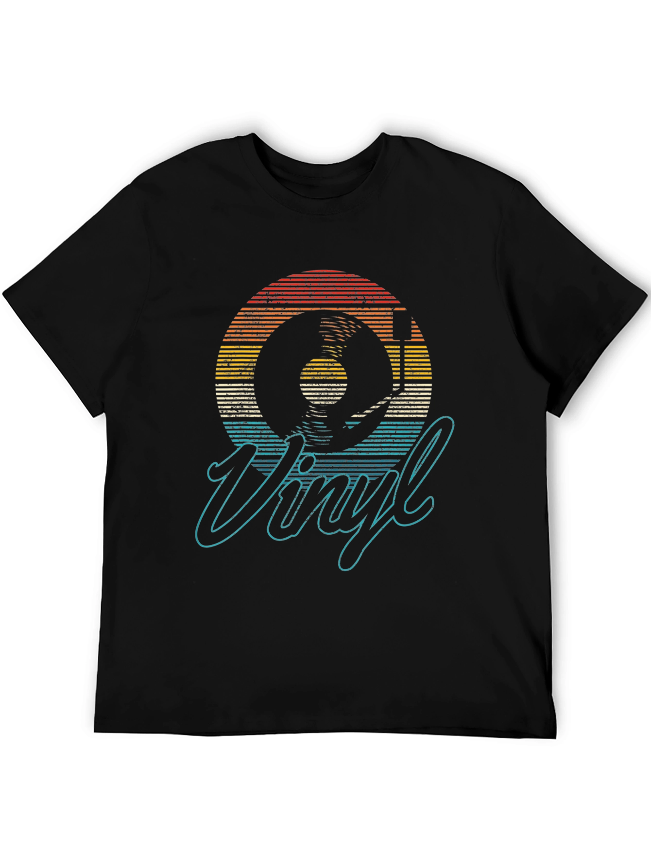 Retro Vinyl Record Graphic Tee