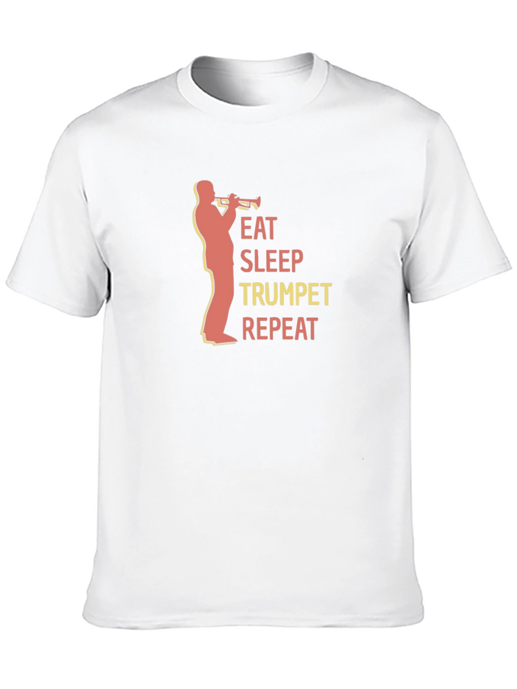 Eat Sleep Trumpet Repeat Black T-Shirt