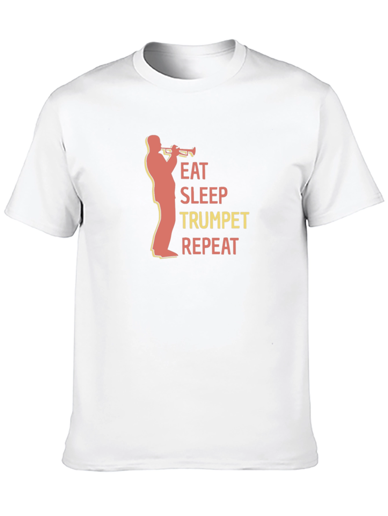 Eat Sleep Trumpet Repeat Black T-Shirt
