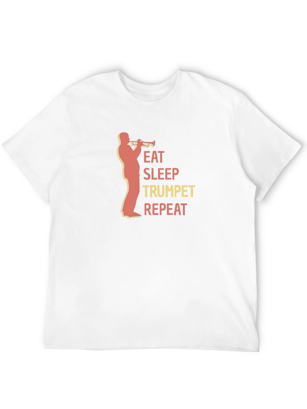 Eat Sleep Trumpet Repeat Black T-Shirt